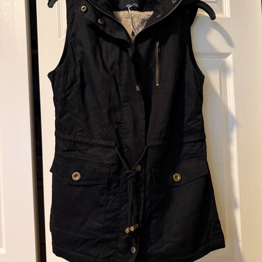 C'Est Toi Hooded Sherpa Anorak Vest
